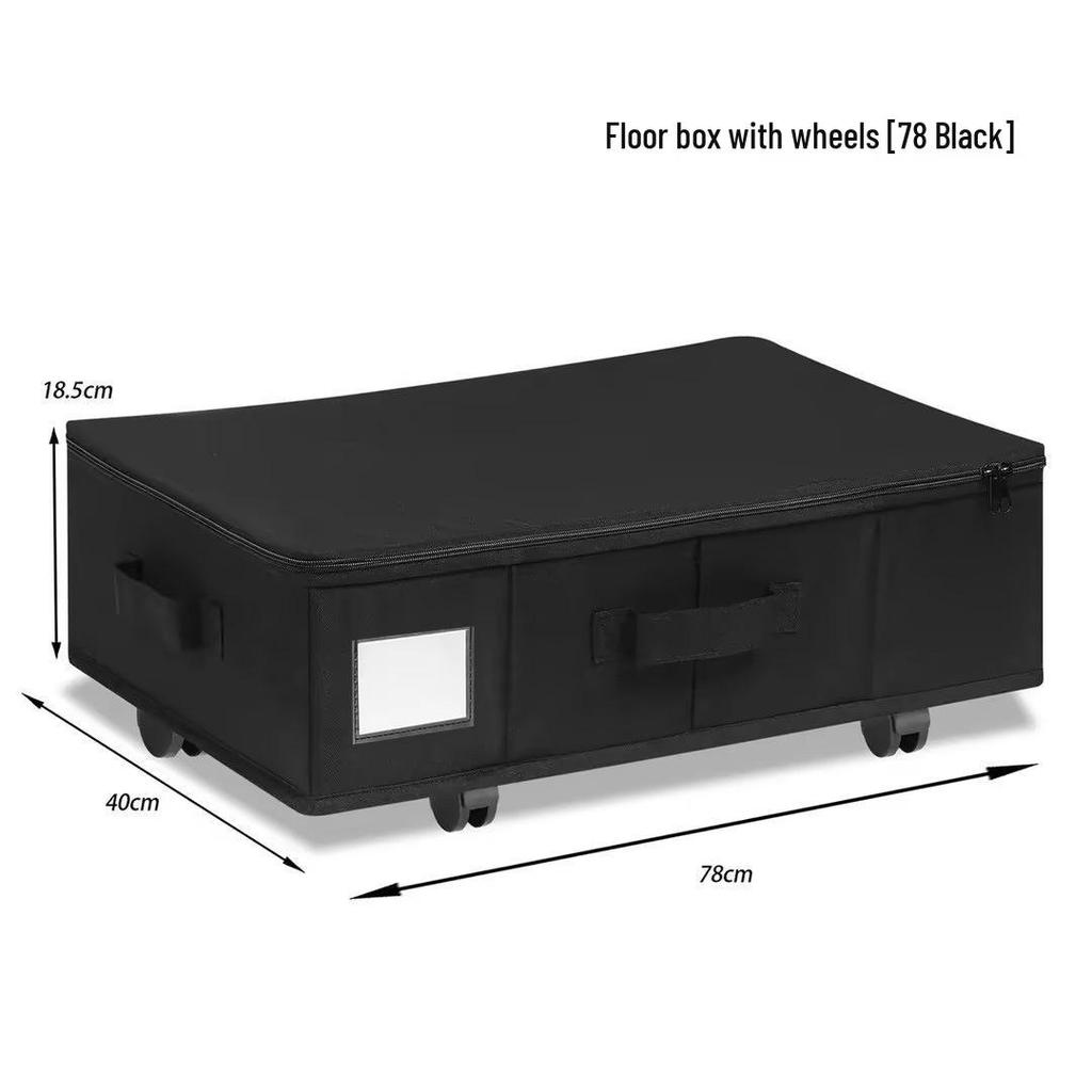 Faltbare Aufbewahrungsbox mit Rädern für unter das Bett: Staubdichter Behälter für Kleidung & Kleinkram