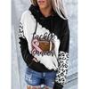 Autumn and Winter New Women's Clothing Christmas 3D Printing Hooded Pullover Long-sleeved Sweater Casual Fashion