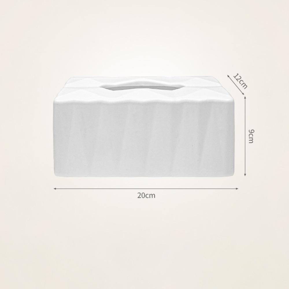 

Luxury Tissue Case ABS Napkin Dispenser Rack Creative Toilet Paper Box Home Decor білий