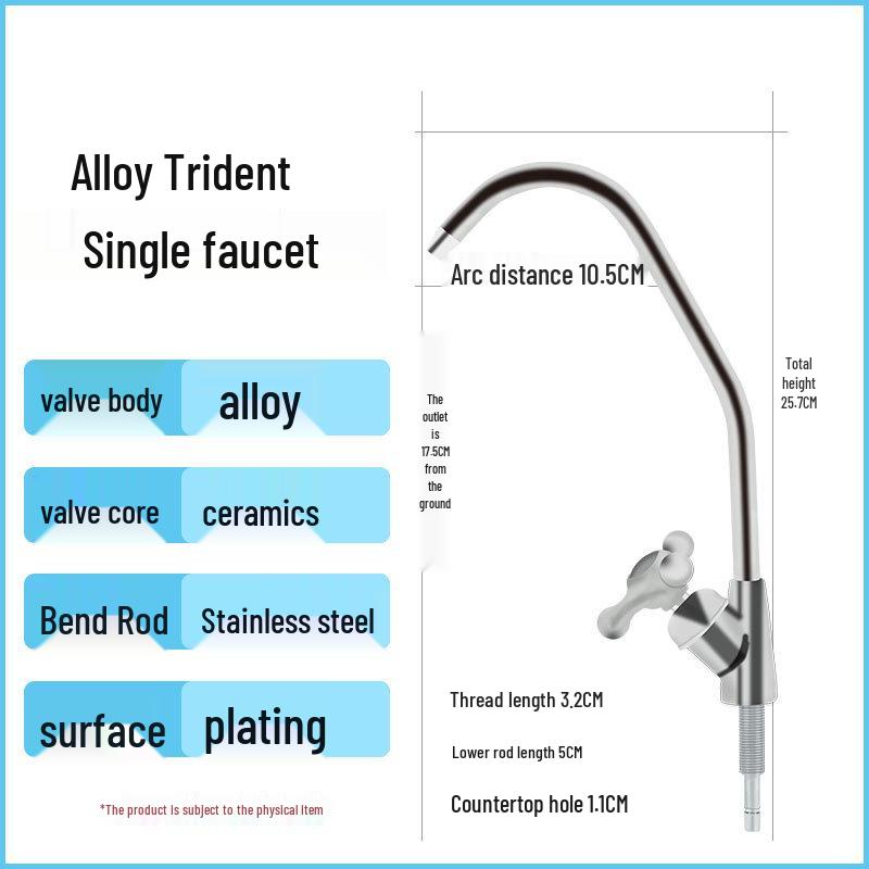 American Style Stainless Steel Gooseneck Kitchen Faucet for Direct Drinking