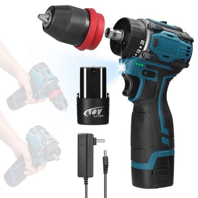 Trapano avvitatore elettrico al litio 18V 2in1, utensile elettrico multifunzione, coppia 45Nm, motore brushless
