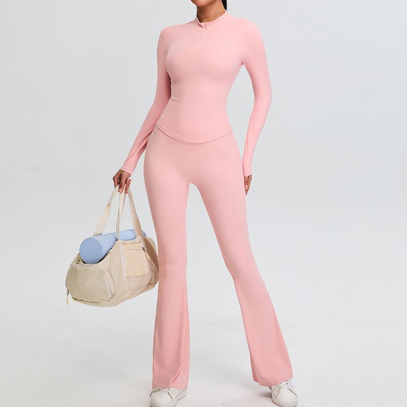 

Новый осенне-зимний спортивный костюм облегающего кроя, женский костюм для йоги, быстросохнущий фитнес-костюм для улицы XL