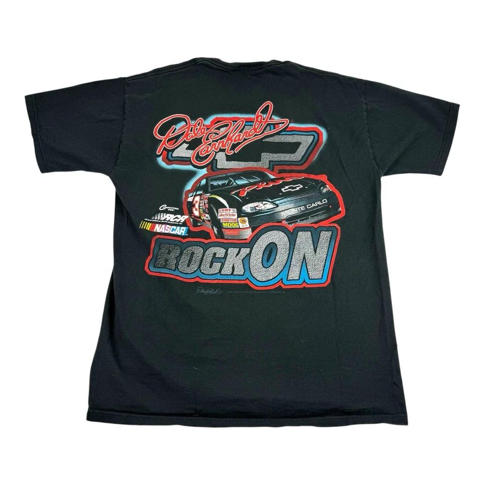 

Vintage 90’s Dale Earnhardt Rock On The Intimidator NASCAR T Shirt Large Blk USA 3XL