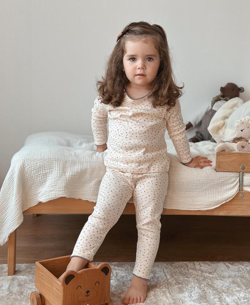 Autumn Kids' Cotton-Silk Pajama Set for Boys and Girls