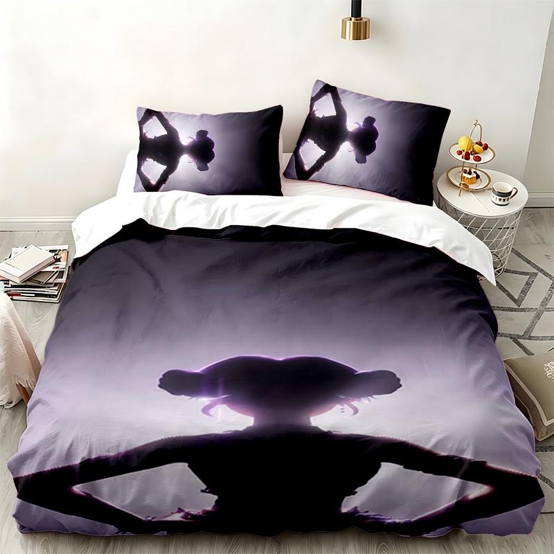 Cacciatori di demoni Kpop set da 3 pezzi Perfetto per l'uso in camera da letto Set di biancheria da letto confortevole include una copripiumino e due federe Ideale regalo di compleanno o di Natale
