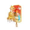 Luminous Cultural And Creative Metal Refrigerator Sticker