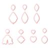 7Pcs Soft Clay Earrings Molds Geometric Shape Plastic Clay Cutter For Handmade Jewelry Pendants And Baking Craft Project