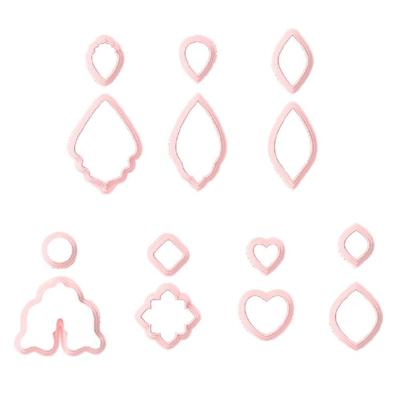 7Pcs Soft Clay Earrings Molds Geometric Shape Plastic Clay Cutter For Handmade Jewelry Pendants And Baking Craft Project