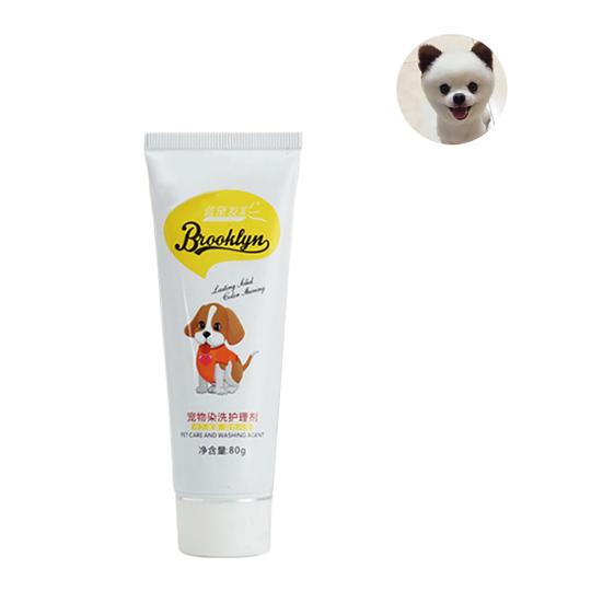 80g animal de compagnie chien chat animaux coloration des cheveux colorants teinture pigment Agent fournitures