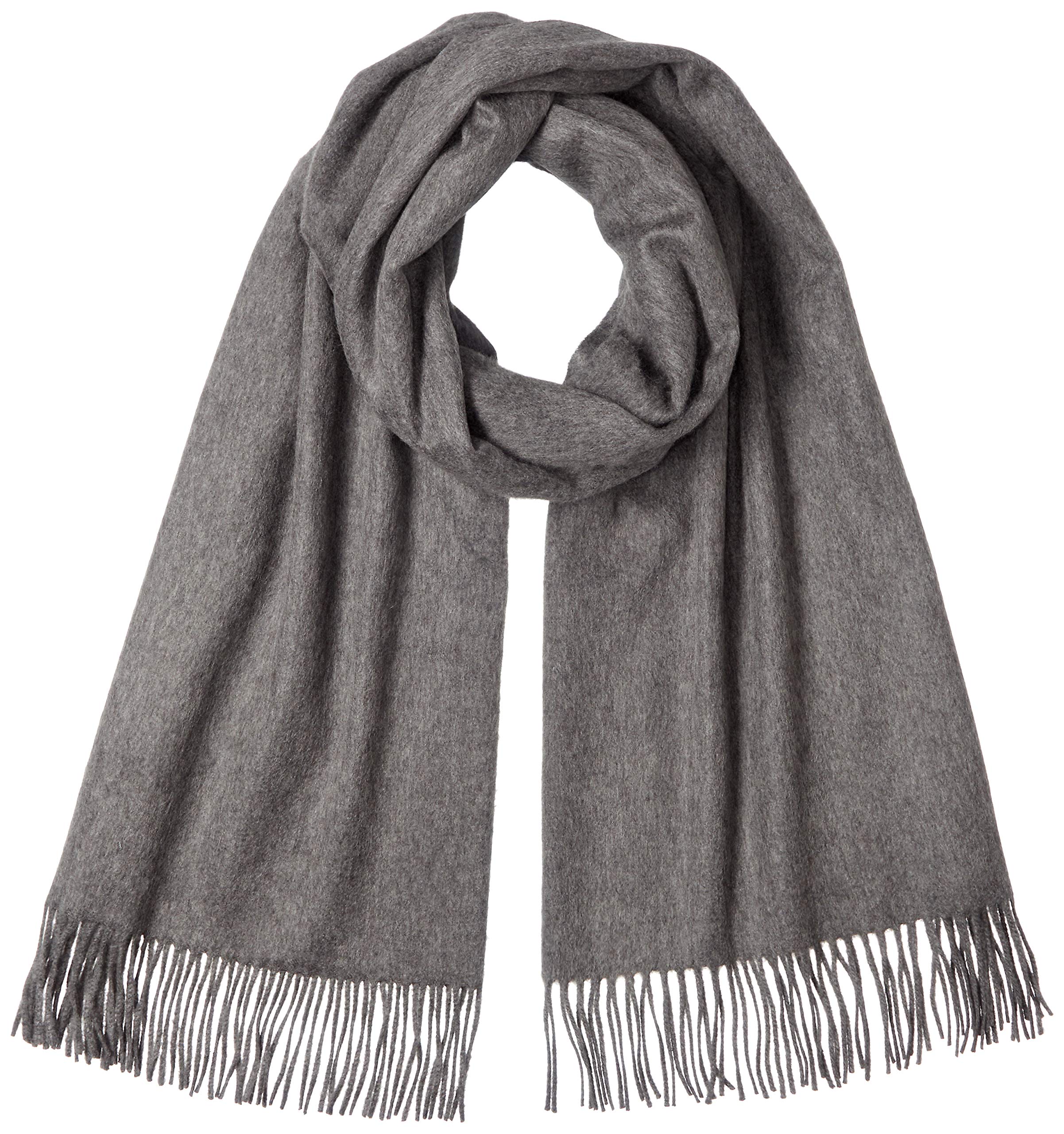 

Official Cashmere Stole WA56 HA0501 Mid Grey UK 190cm x 70cm [Johnstons] (Plain) Women s (FREE Size)