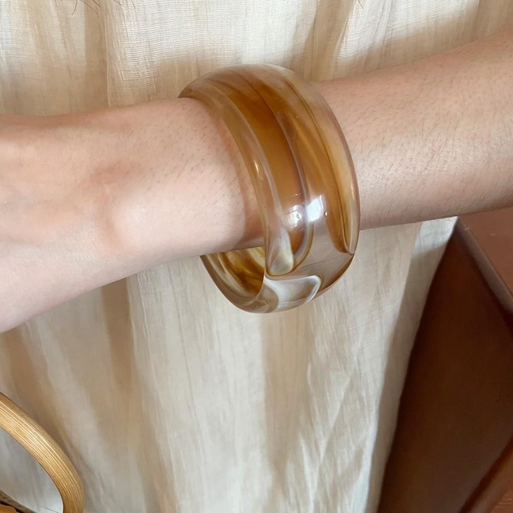 Europe American Style Resin Bangle Irregular Cuff Bangles Creative Exaggerated Bracelet  Decoration