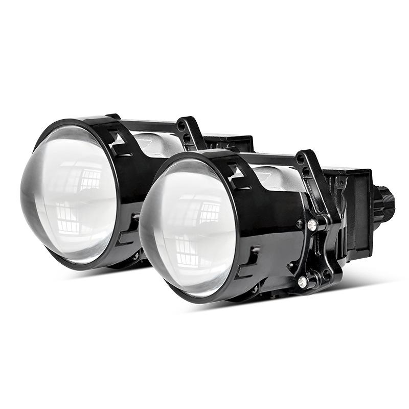 LED Car Light Headlight 2.5 Inch Double Light Lens Double Light Cup 65W Small Sunlight Type Car and Motorcycle Universal 12V