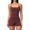 Women's Cross-Border Yoga Vest & Butt-Lifting Shorts Set for Running & Fitness
