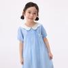 Little Yinman Girls' Puff Sleeve Bow Long Dress