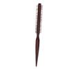 Small Round Curling Hair Brush Smoothing Hair Reduces Frizz Wooden Roller Comb with Anti Static Handle for Men Women