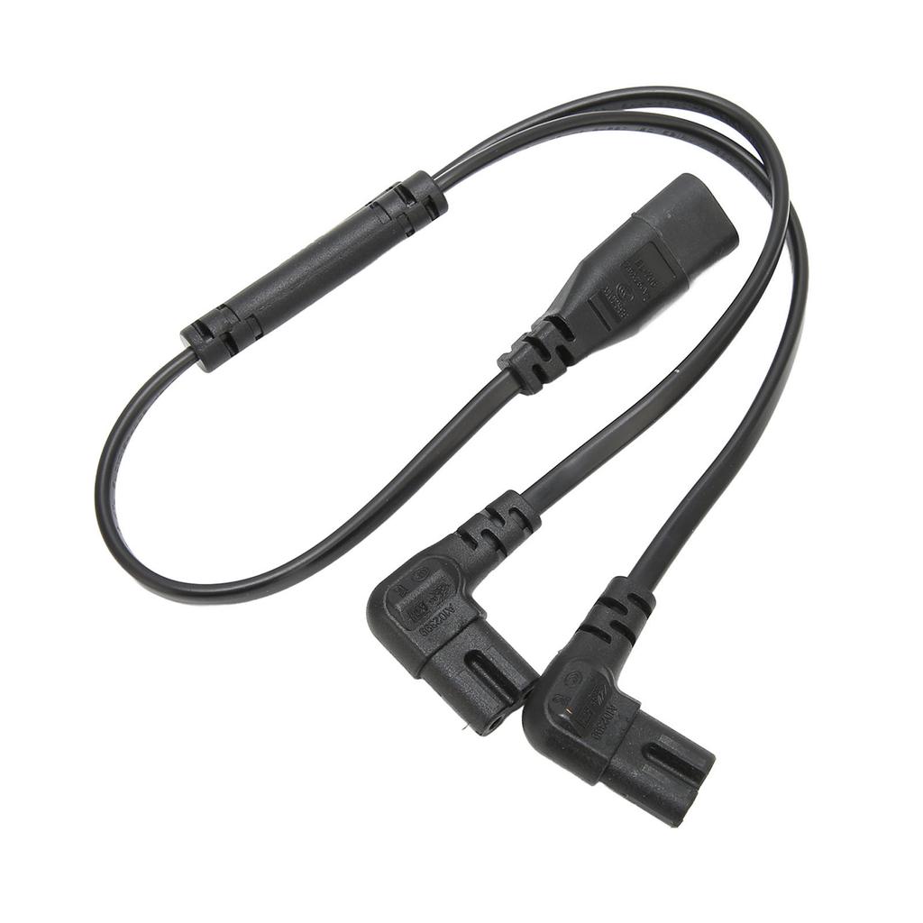 IEC320 C8 To Dual C7 Cord Male To Female 1 In 2 Out AC Power Splitter Cable for LCD Monitor Desk Lamp 100‑250V