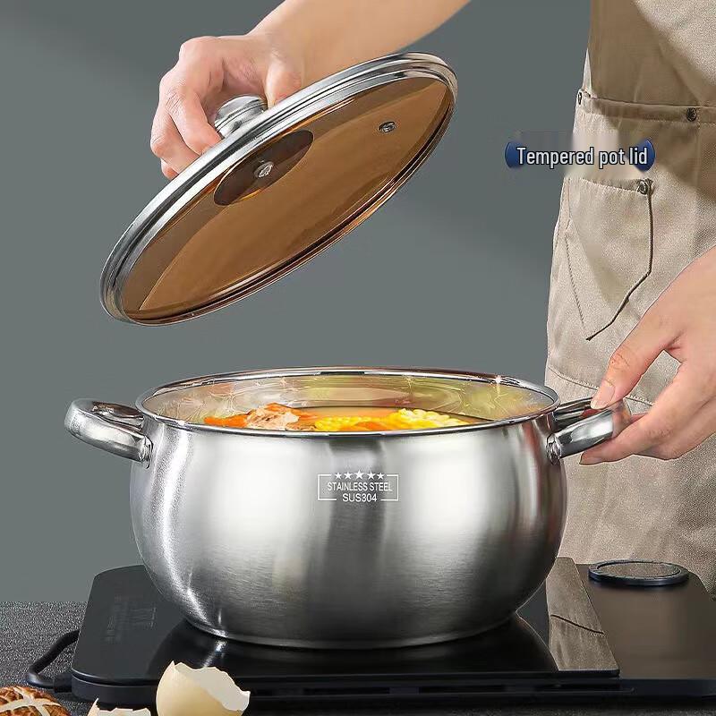 Индукционная кастрюля для грибного супа Wutuo 24 см (2-Pack)