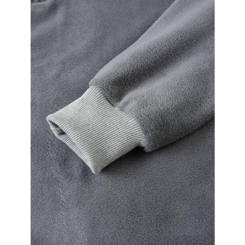 New Men's New Double-sided Fleece Half-zipper Casual Stand Collar Sweatshirt Men's Autumn and Winter Jacket