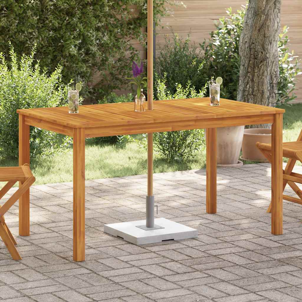 vidaXL Gartentisch 140x80x74 Cm Massivholz Akazie