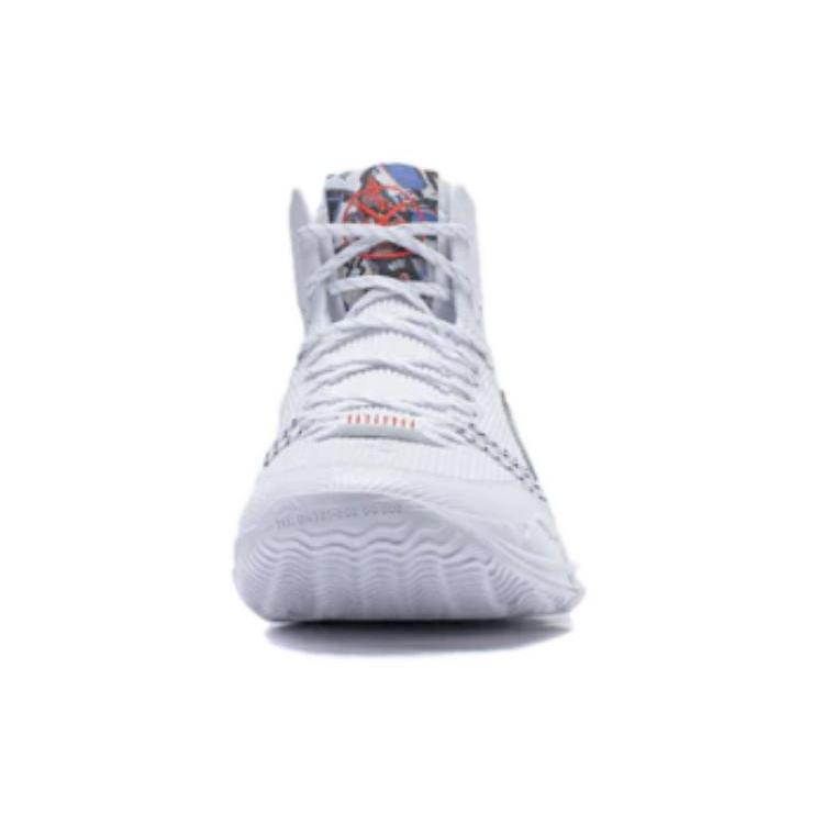 Li Ning Wade 808 Ultra Abrasion Resistant Breathable High Top Basketball Shoes Men's White ABAU013-3