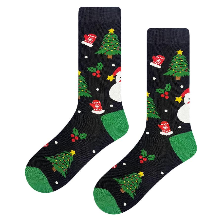 Christmas Stockings, Smoking Pipes, Santa Claus, Mid-calf Socks, Cute