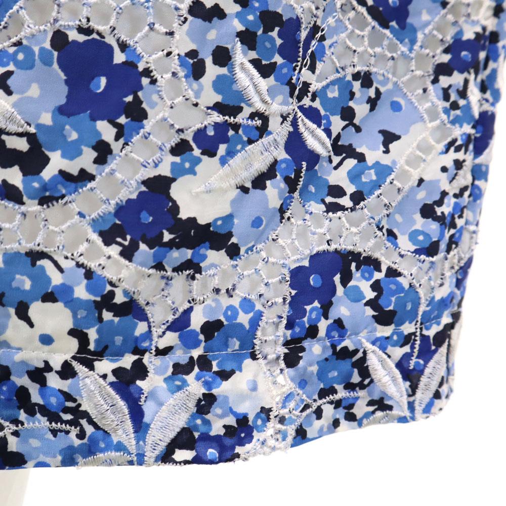 Sacai Made In Japan Floral Total Race Knee Length Skirt 2 White Etc. Women Used