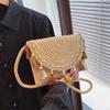 Multi Colored Tassel Woven Bag Fashionable Casual Texture Hand-held Bag Travel Seaside Crossbody Bag Women's Small Square Bag
