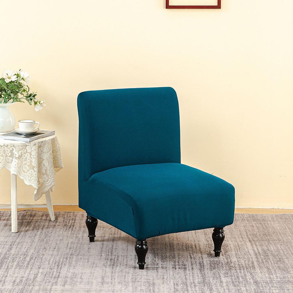 New Color Elastic Printing Armless Fat Chair Cover Amazon Hot Sale Single Armless Sofa Chair Cover