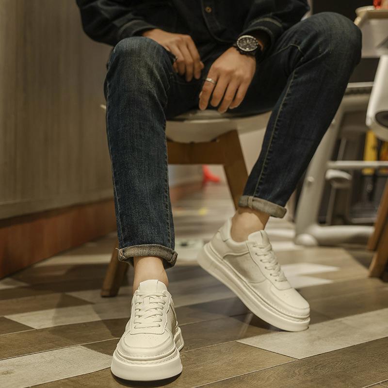 Little white shoes men's autumn and winter men's sports and leisure board shoes men's trendy shoes versatile blue shoes men