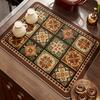 Bohemian Coffee Machine Tray Dish Drying Mat Absorbent Quick-Dry Barware Mat Kitchen Drainage Mat Kitchen Accessories