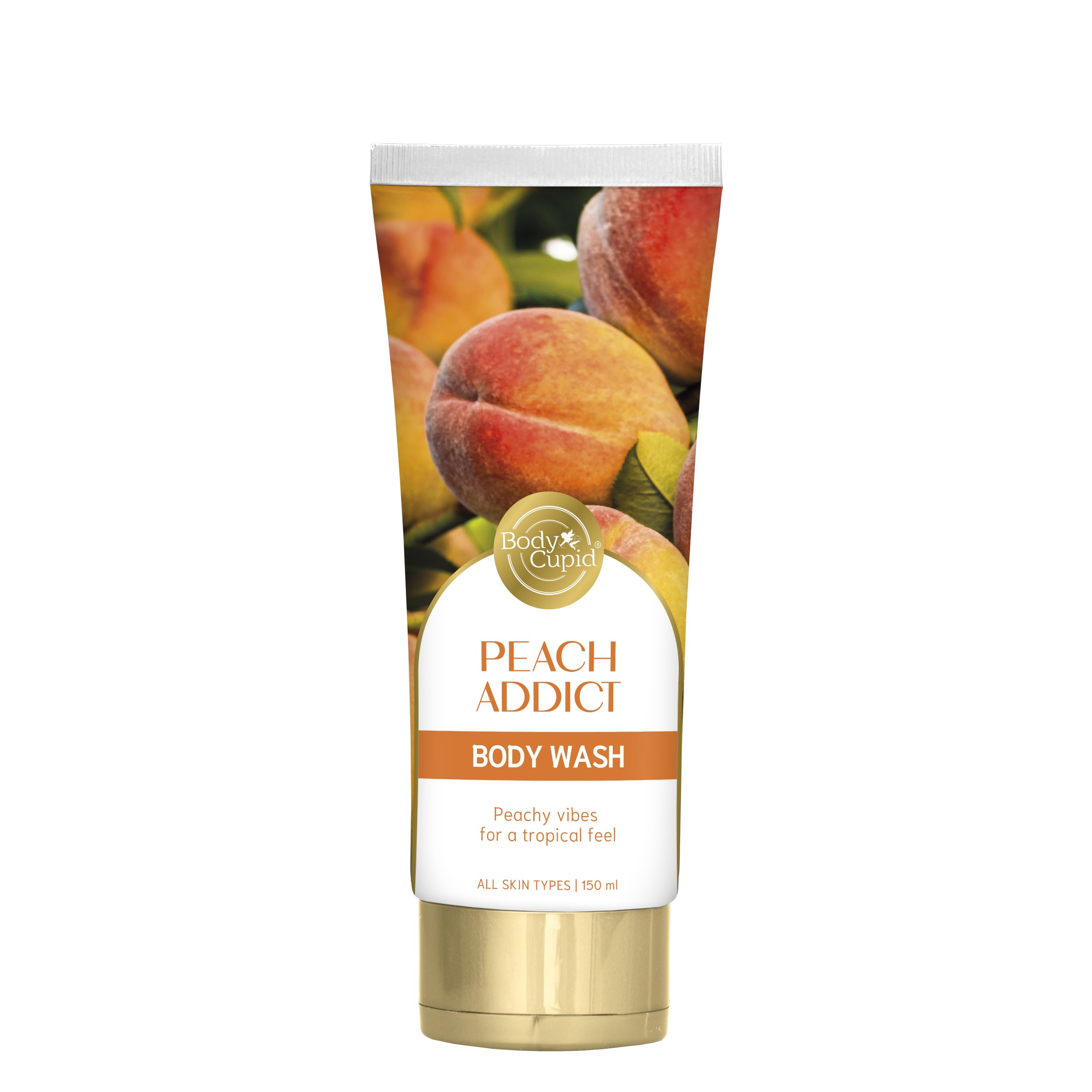 

Body Cupid Peach Addict Body Wash | No Parabens, Sulphates or Silicones | Fruity & Refreshing | Luxury Shower Gel | 150ml