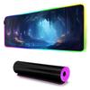 Fantasy Cave Mouse Pad RGB Gaming Mousepad Big LED Pad PC Desk Mat Luminous Mouse Pad Large Keyboard Mats Table Rug With Backlit