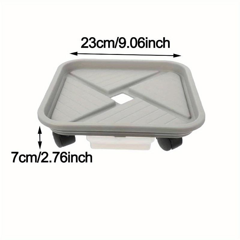 

Клетка для растений-шаров на четырех колесах и с поддоном для дренажа, Квадратная подставка для цветочных горшков на колесах, Садовая передвижная стойка для растений на колесах