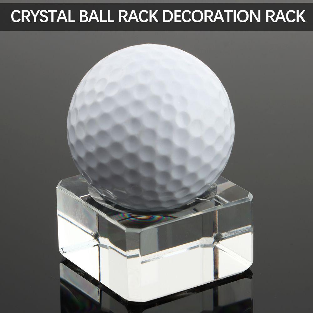 1PC New Transparent Crystal Sphere Base Square Support Ball Display Stand Crystal Glass Pedestal Holder Crafts Home Decoration