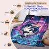 Dolphin pattern Printed Blanket for Sofa Bed Travel Camping Living Room Office Conditioning Blanket for All Seasons Gifts