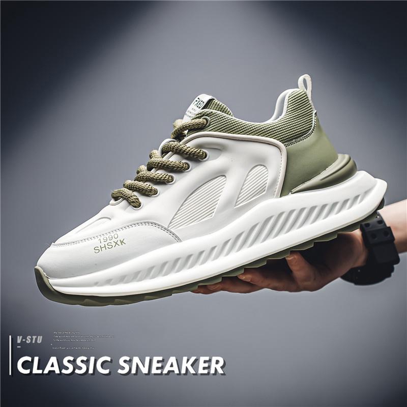 

Вулканизированные кроссовки, мужская модная парусиновая обувь для мужчин, летняя дышащая повседневная обувь на платформе, кроссовки, мужской уличный стиль 42 зелёный