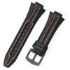 15x27mm Genuine Leather Watchband for Seiko SNL021P1 SNL017P1 SNA595P2 SNL029P2 Waterproof Wristband Replacement Bracelet Belt