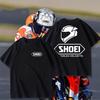 Unisexs Unisexs Rundhals T-Shirt Shoei Premium Helme Rennlogo Kurzarm Vintage Motorrad Streetwear Lässiges T-Shirt