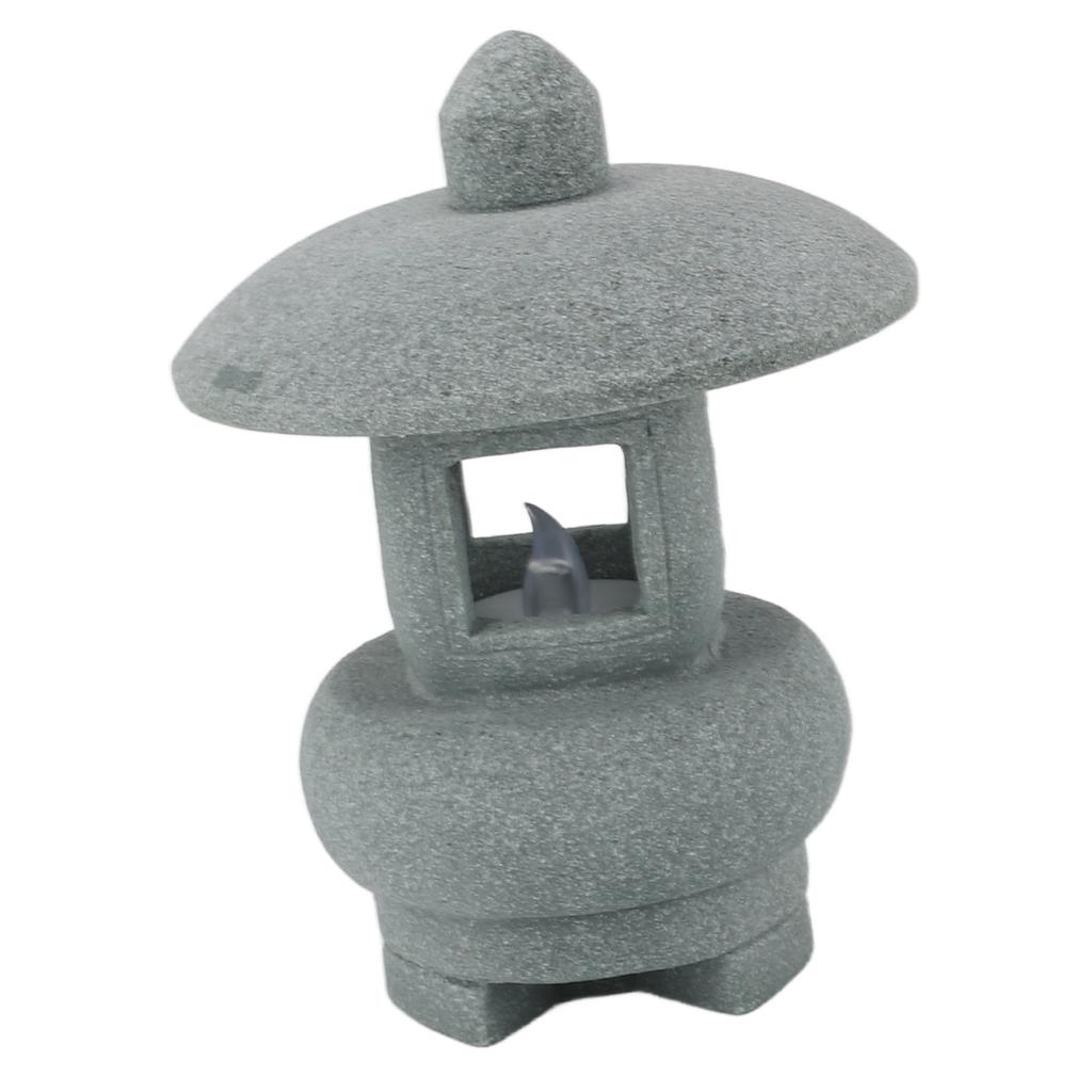 Pagoda Lantern Statue Sandstone Chinese Building Ornament Miniature Pagoda Model for Fish   Landscape