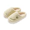 New cotton slippers women's autumn and winter home new indoor home non-slip confinement shoes thick-soled warm fluffy slippers men