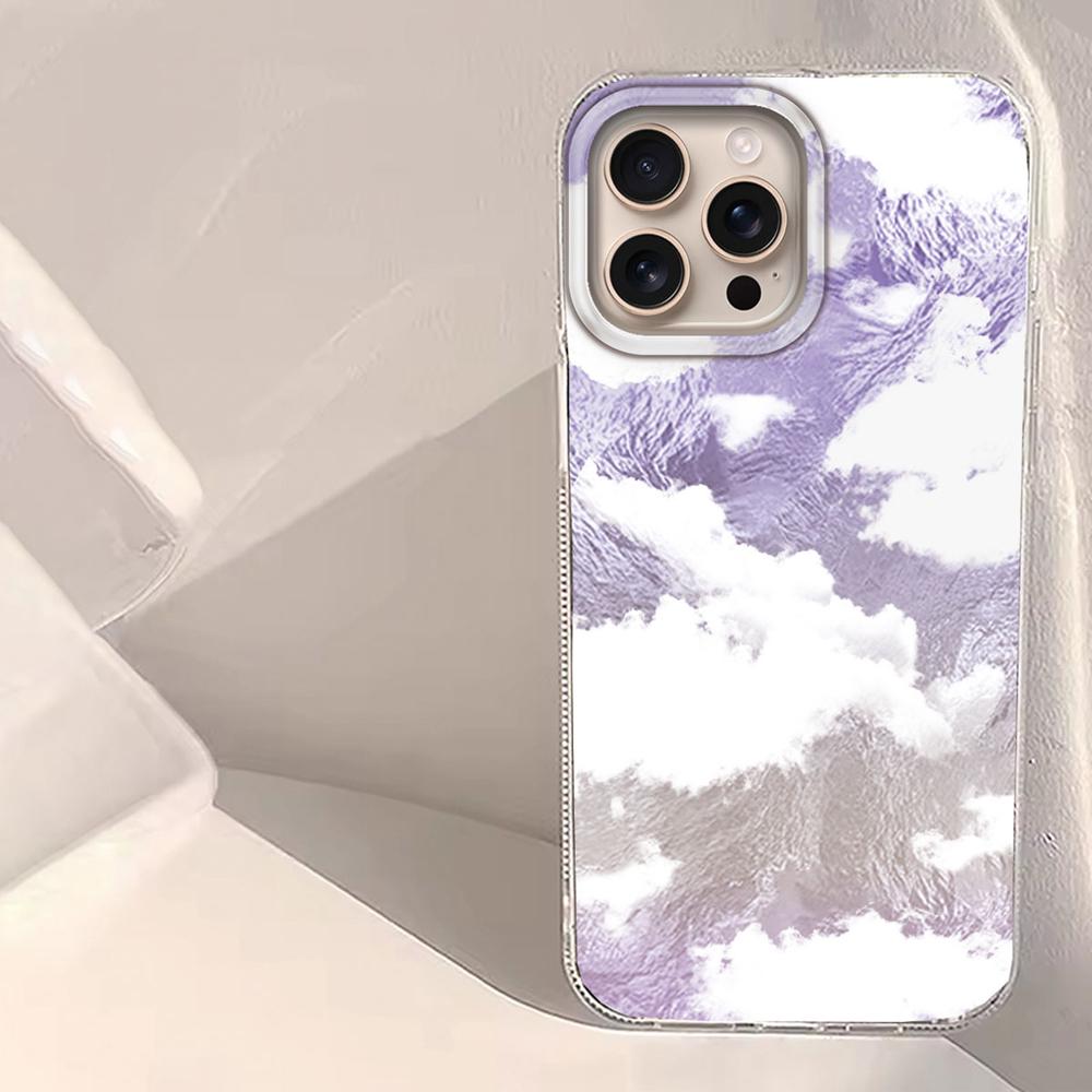 Blue White Clouds Vortex Texture Women Phone Case for iphone 16 15 14 7 8 Plus 13 11 12 Pro Max X XS XR SE 2022 2020 16e Cover