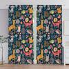 Cute Cartoon Pattern Printed Curtains Forest Animals Bedroom Living Room Home Decoration Curtain Polyester Ideal For Sitting
