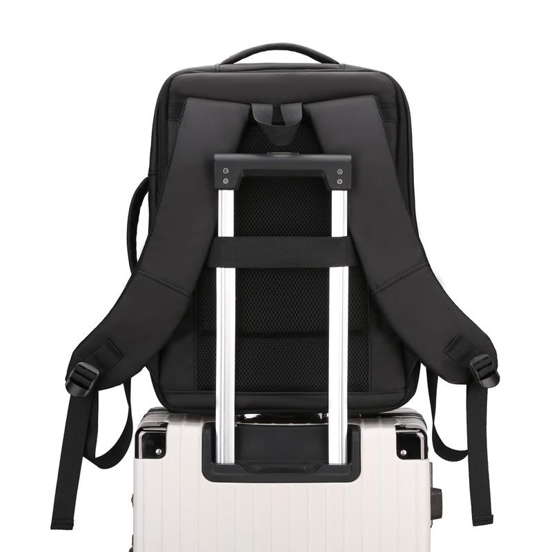 Expandable Business Laptop Backpack - Men's Casual, Large Capacity, Fashionable Commuter Bag