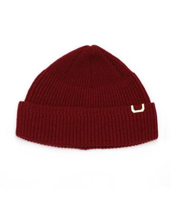 Eondeokeonteulolseutyudio Winter Short Beanie Watch Cap / Lambs Wool / Ps Wine