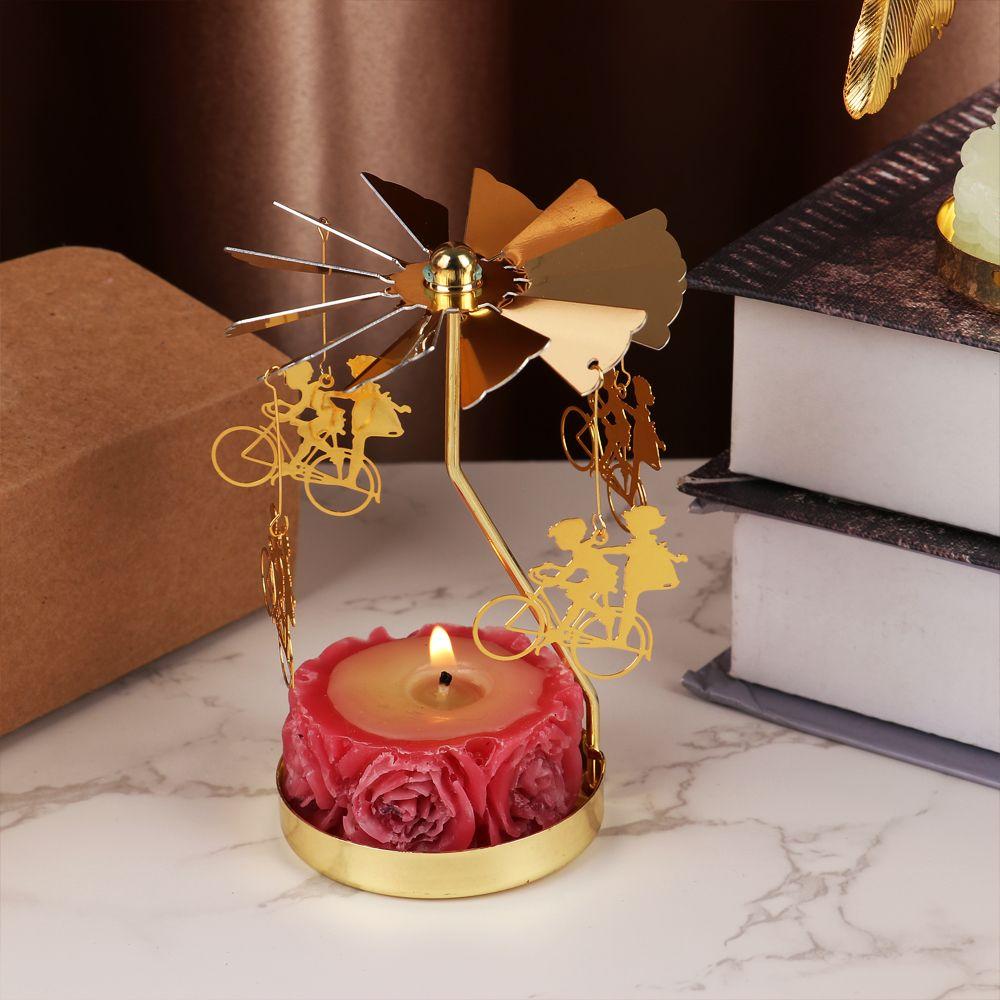 Decoration Christmas Supplies Wedding Romantic Rotating Candle Stand Candlesticks Candle Holder