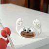 Silicone Self Adhesive Cartoon Crab Cable Clip Wire Holder Organizer for Desktop Data Cord Management Creative Stand Wire Puller