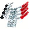 201A Horizontal Toggle Clamp Quick-release Toggle Clamps Set 27kg/60lbs Holding Capacity Anti-slip Hold Down Hand Clip Tool