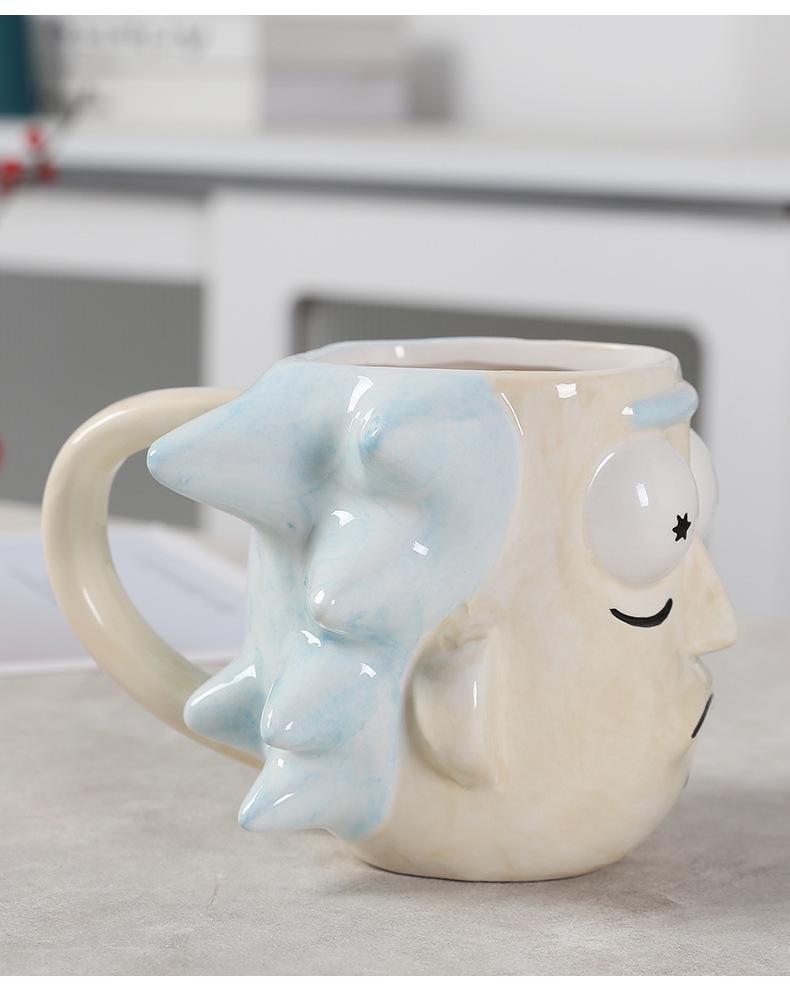 Rick and Morty 3D Cartoon Ceramic Coffee Mug for Kids