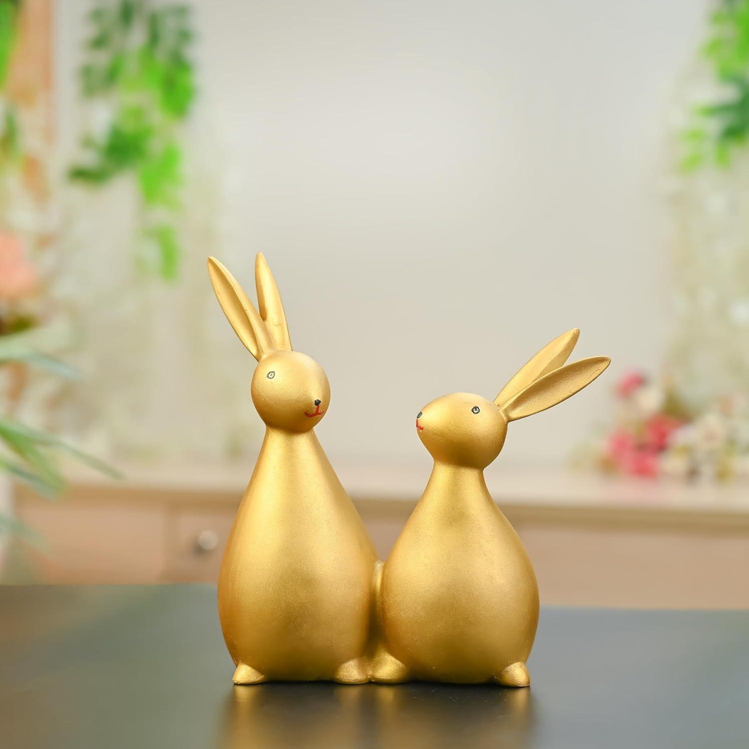 

Фигурки Золотых Кроликов – Декоративные Статуэтки Кроликов для Дома, Офиса и в Подарок | Стильный Декор Фэн-шуй для Гостиной золотистый