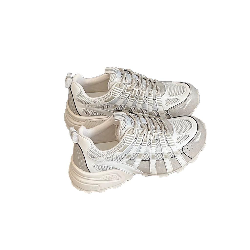 Yueyu versatile color matching dad shoes women's 2025 autumn new thick-soled heightened and old versatile sports and leisure women's shoes